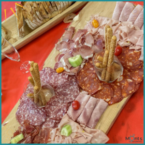 Planche de charcuterie pour le repas de noël